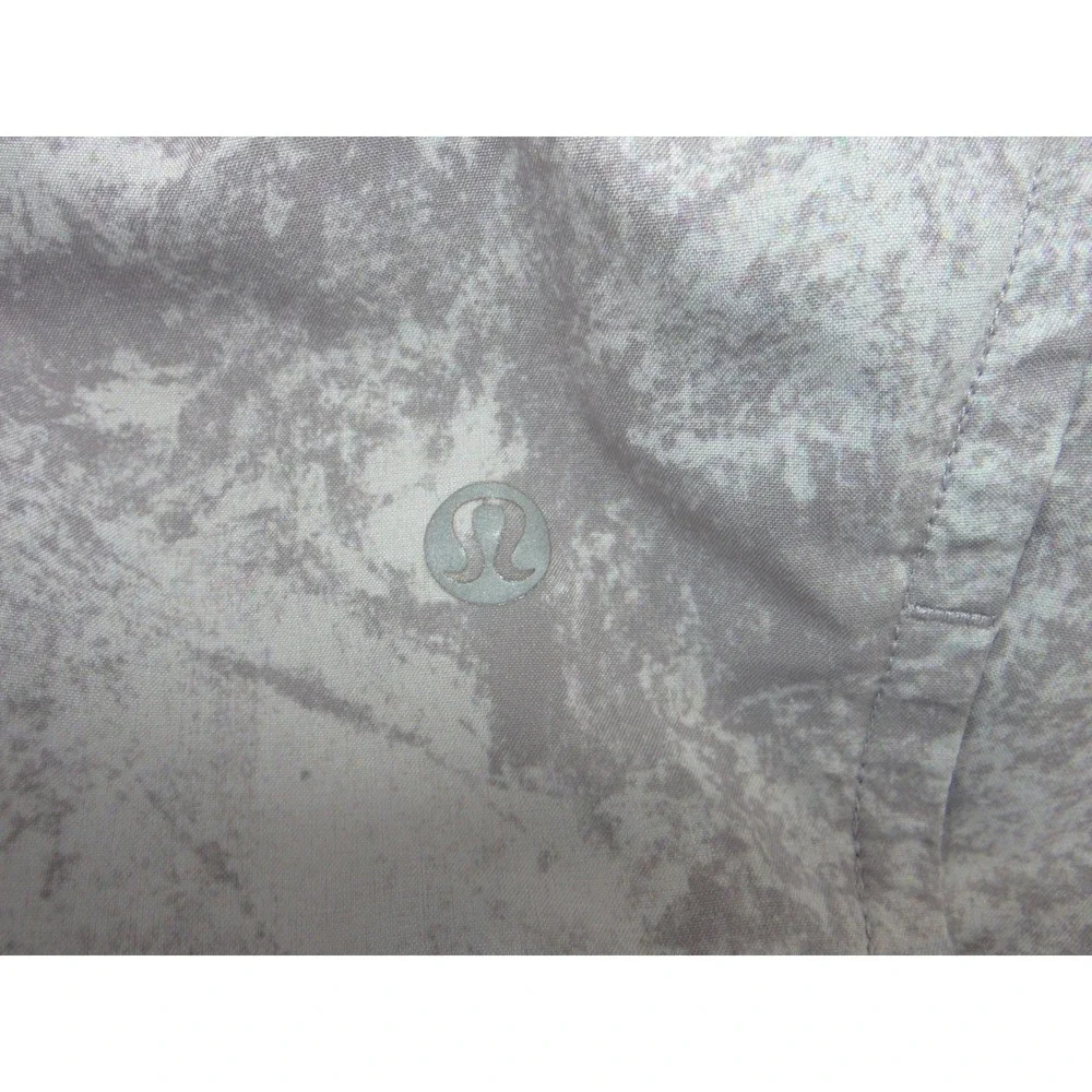 Lululemon Speed Up Running Shorts Grey Marble Ice Dye‎ LW7AX5S Size 8